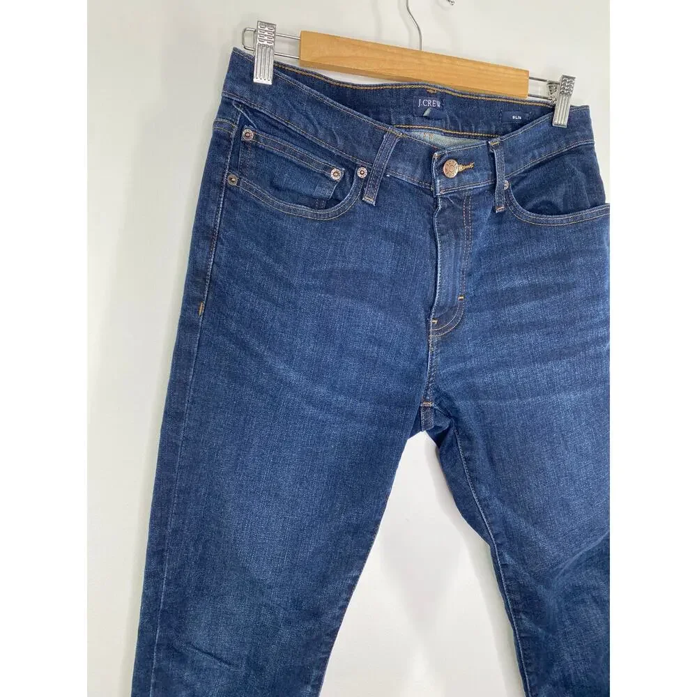 J.Crew Factory Slim Fit Walker Wash Blue Denim Flex Jeans Men's Size 29 x 30 - Picture 4 of 10